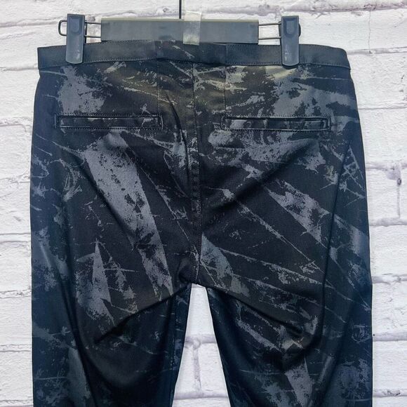 Helmut Lang Womens Black Marble Twill Skinny Ankle Pants Size 27 - Picture 5 of 11